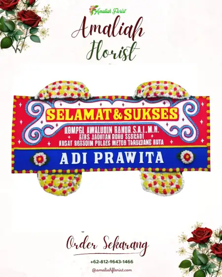Papan Bunga Ucapan Selamat Pucungroto